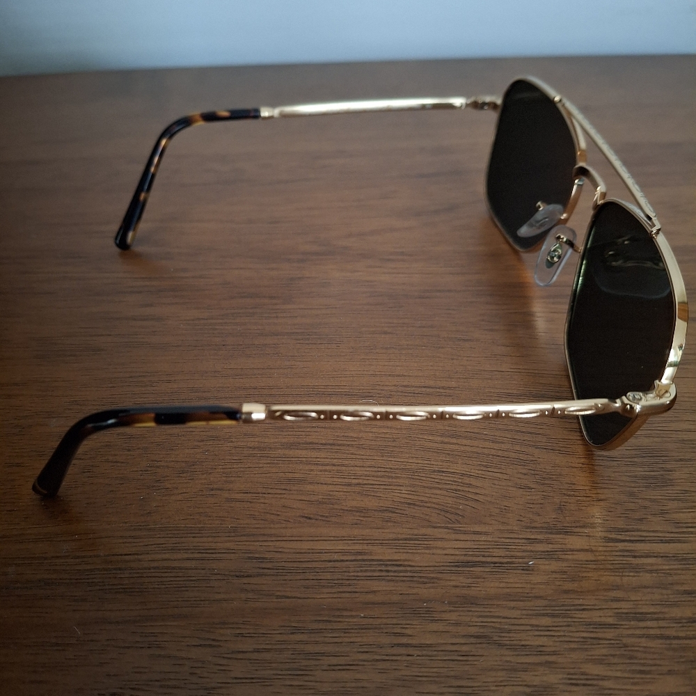 Ray-Ban New Caravan 3636 Gold Frames Green G-15 Lenses EUC - Picture 12 of 16